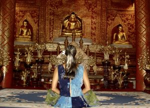 Becca meditating, Thailand, Venus and Her Lover